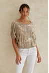 RUTH TOP - bisc print